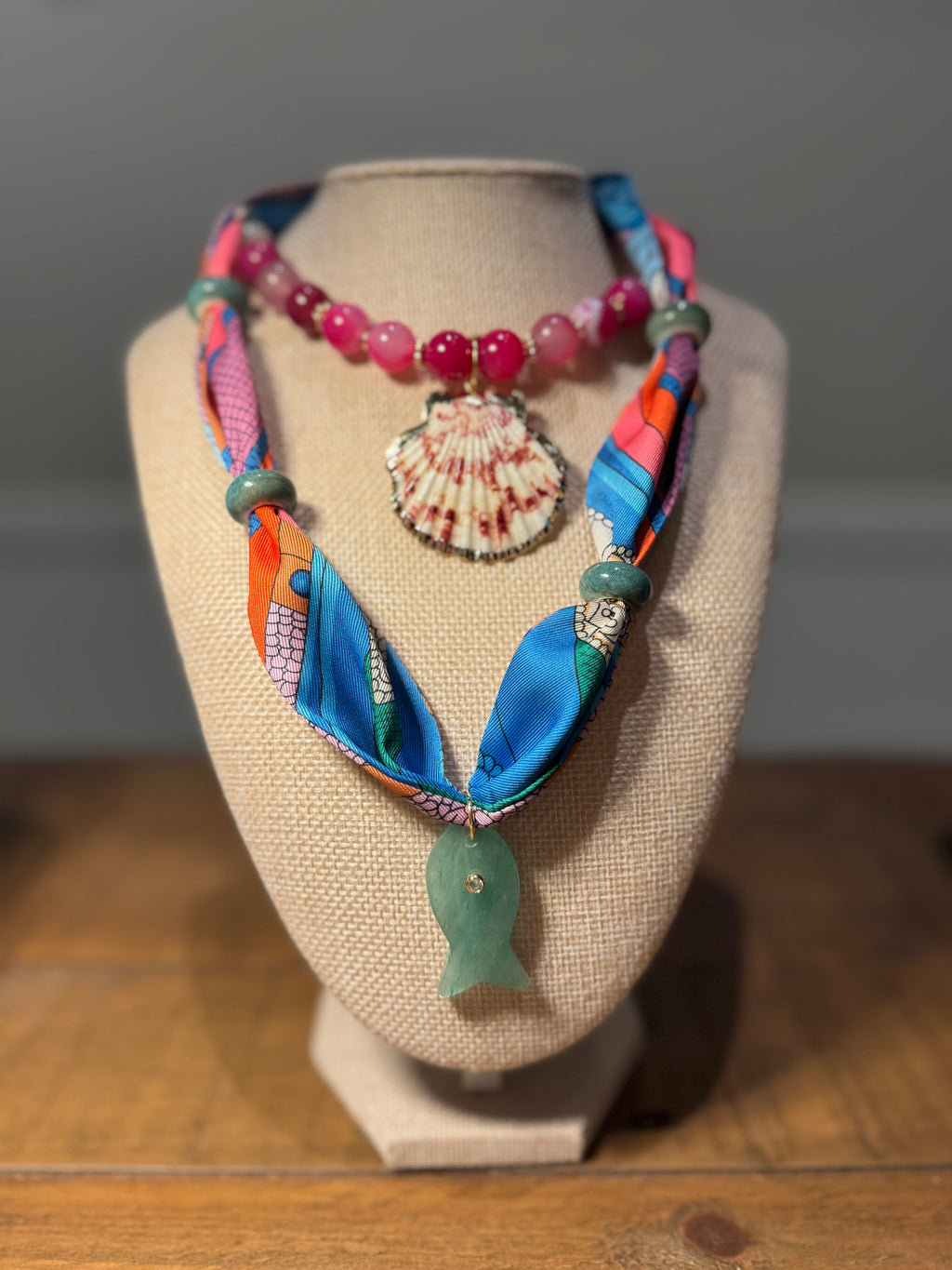 Bayside Beaded Necklace — Sangria