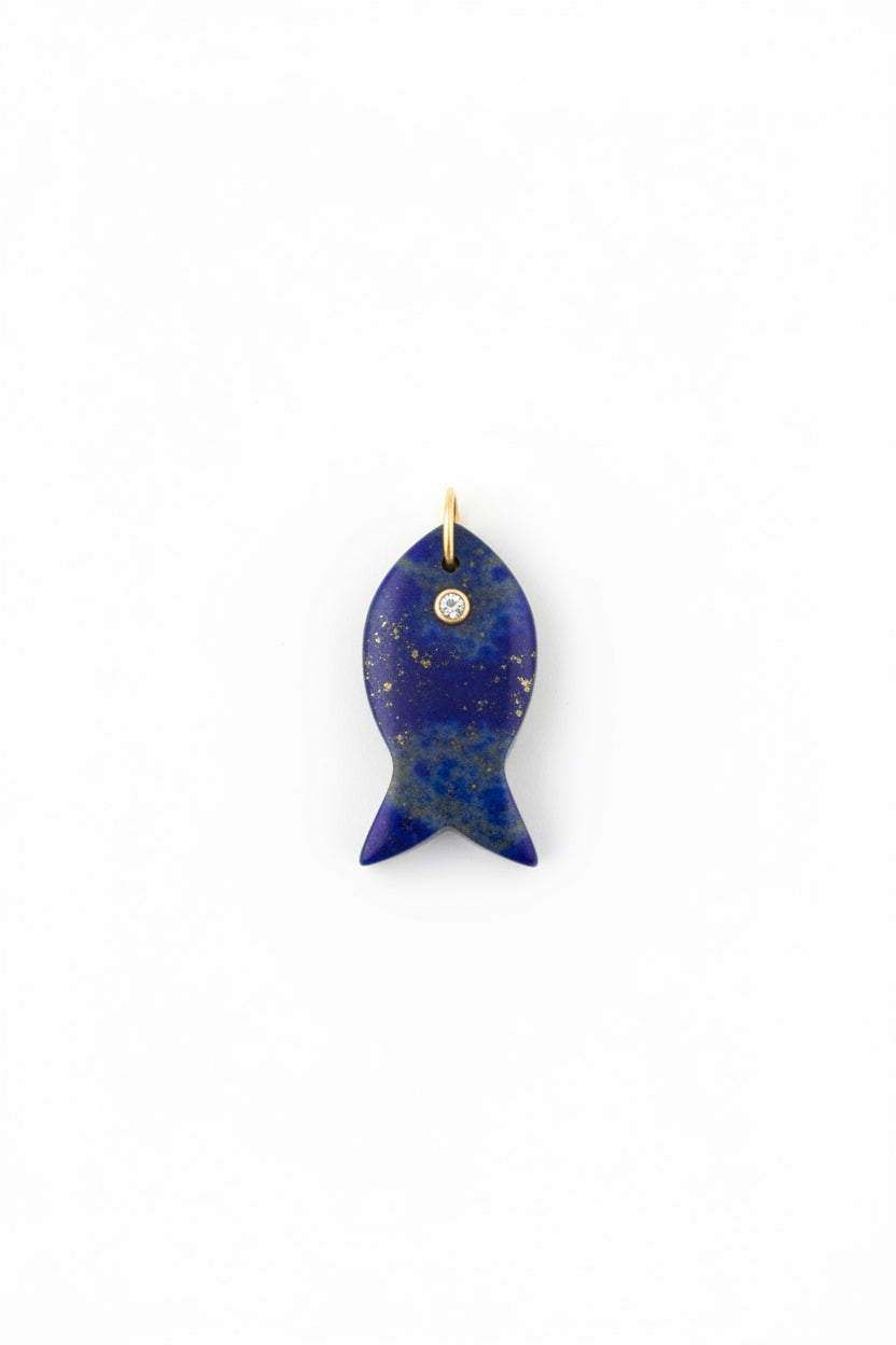 Minnow Charm - Navy