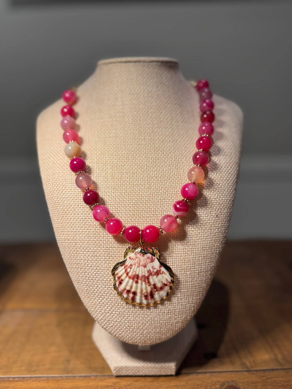 Bayside Beaded Necklace — Sangria