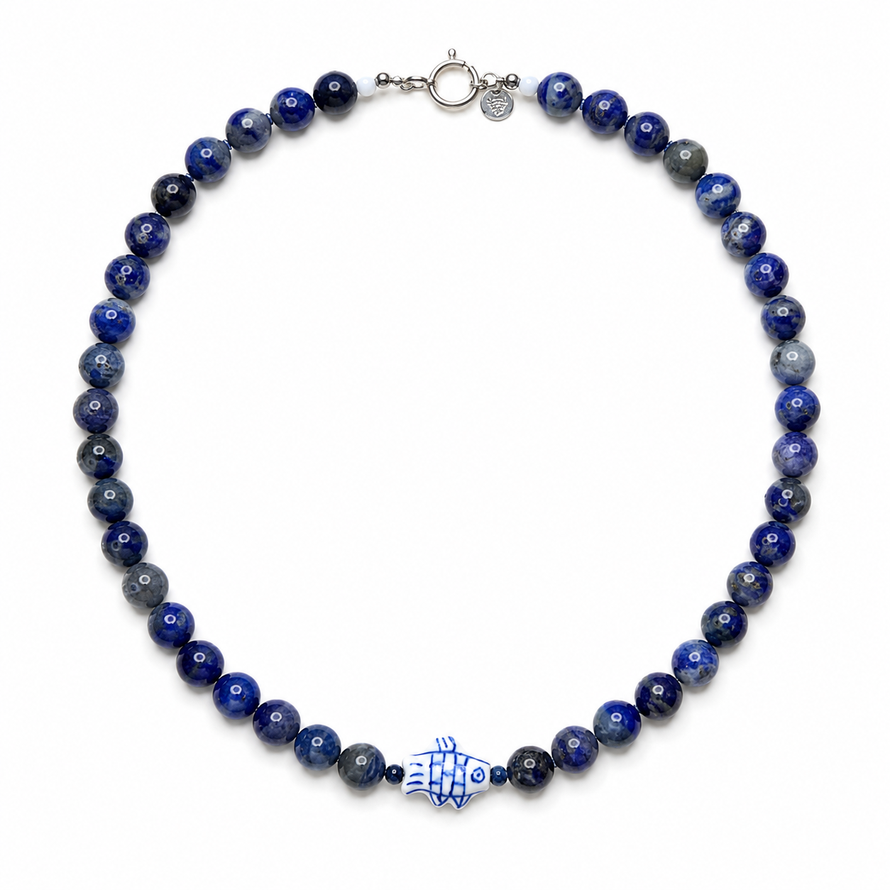 Navy Fin Necklace