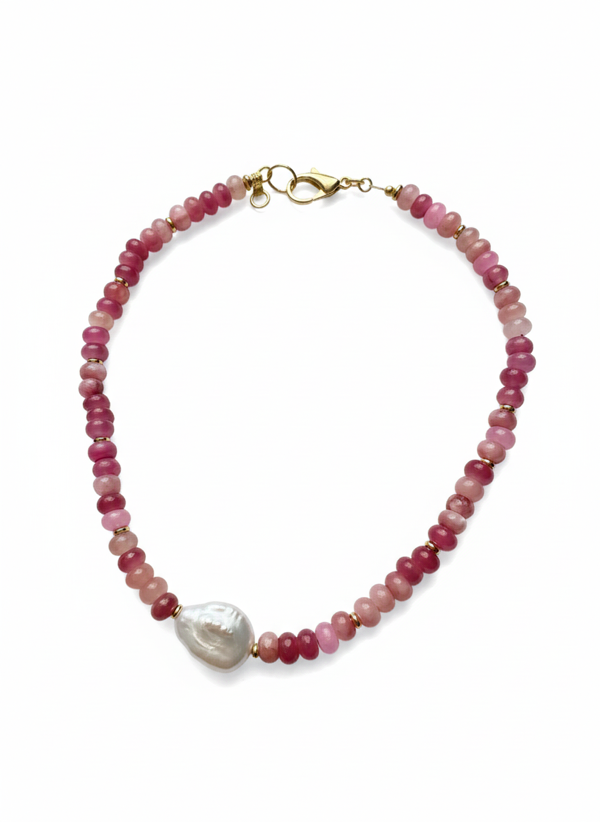 The Laila Necklace - Paloma Pink