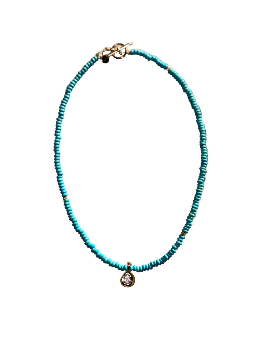 Saltwater Teardrop Necklace