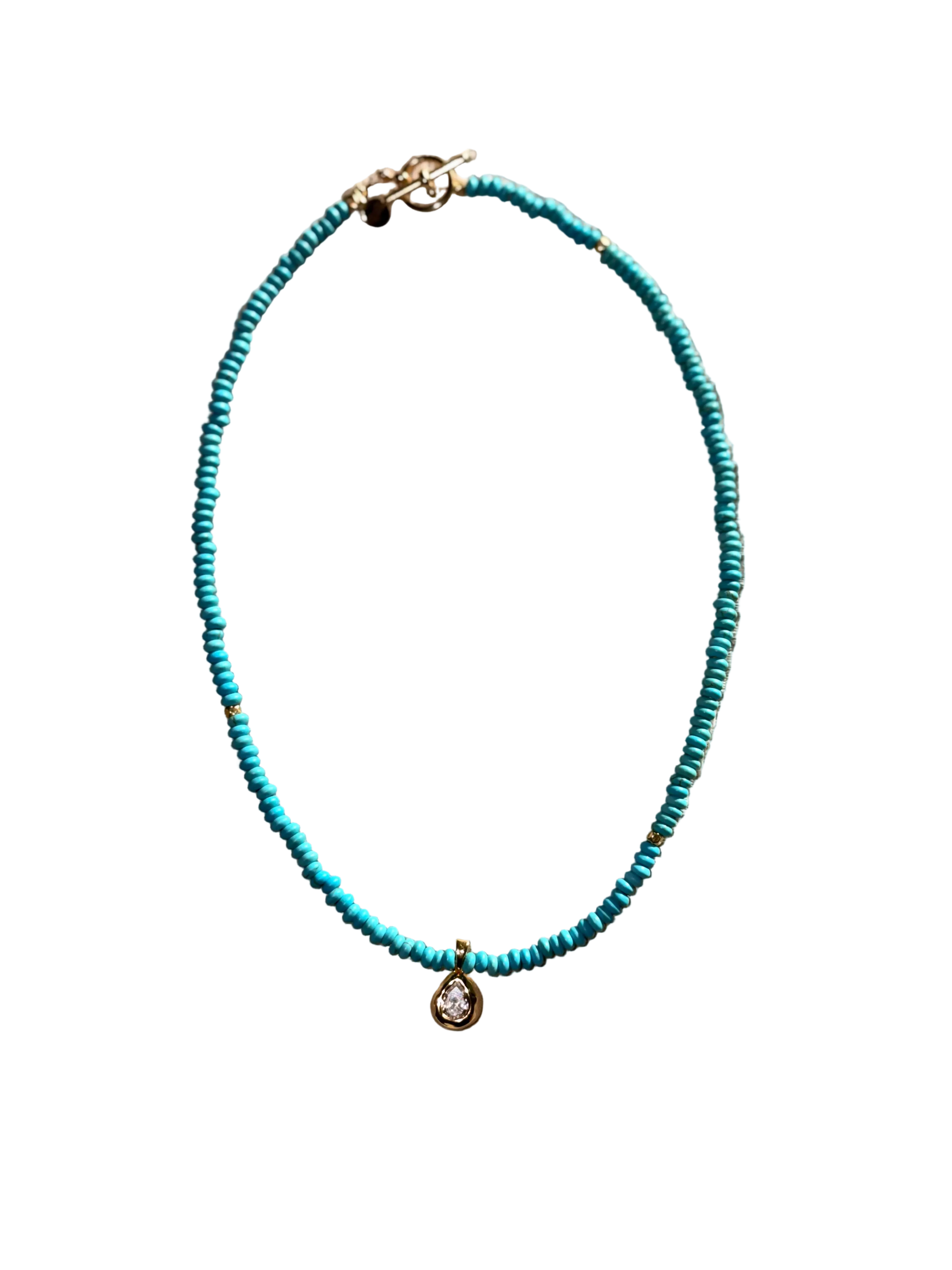 Saltwater Teardrop Necklace