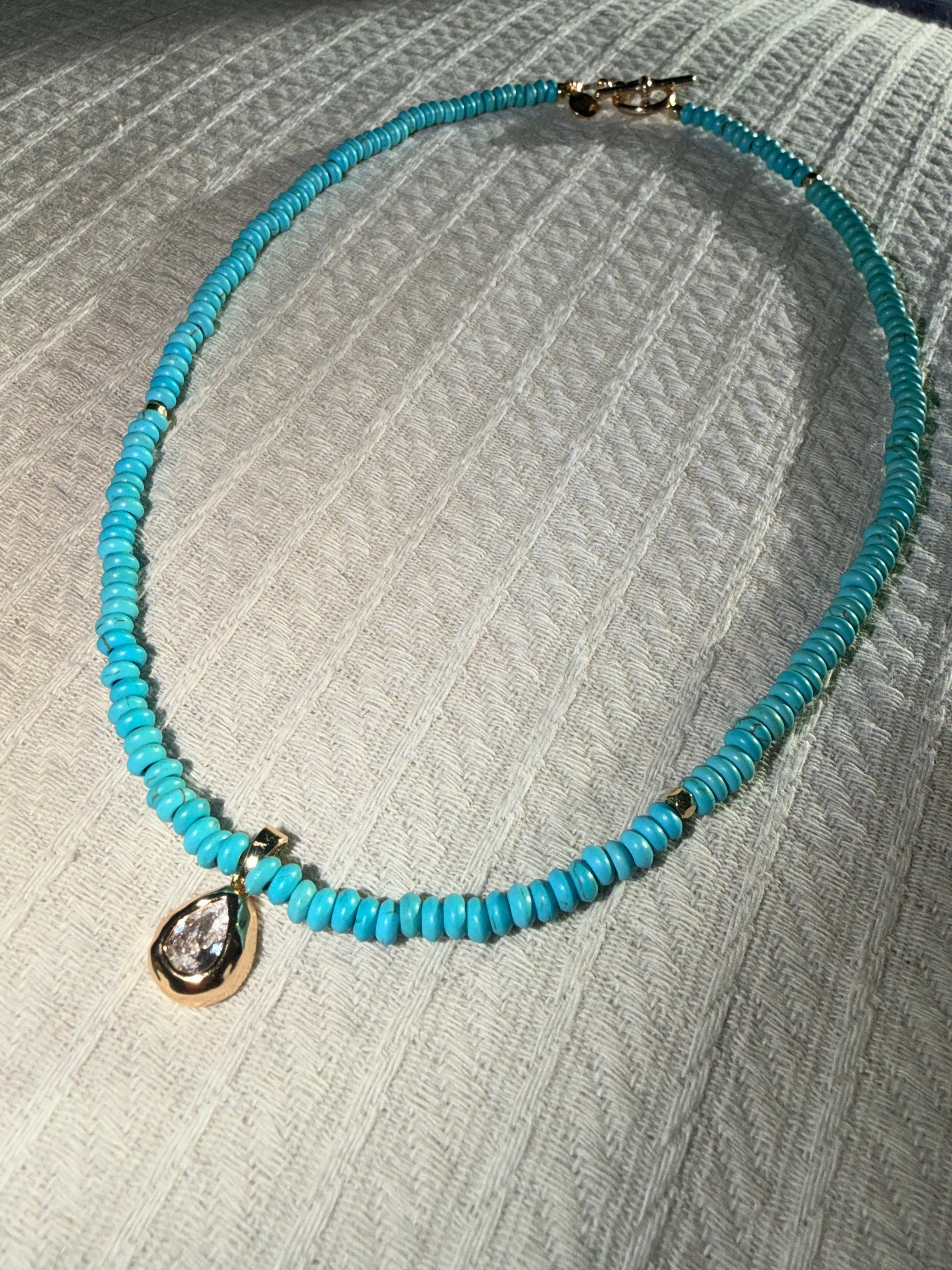 Saltwater Teardrop Necklace