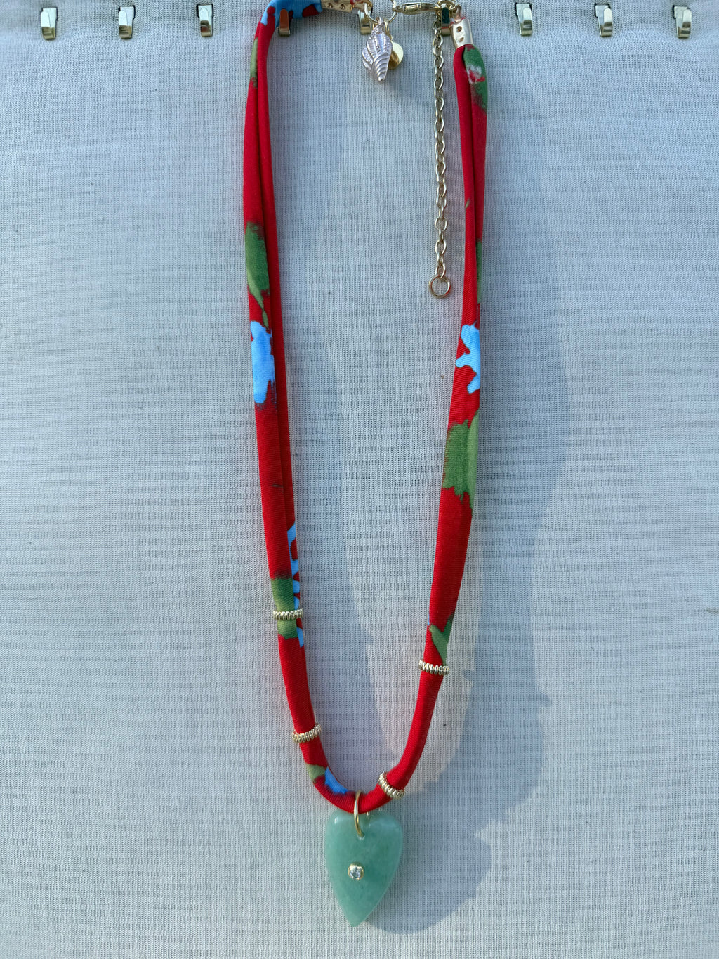 Vacation 'Shelley' - Sea Green Heart Charm