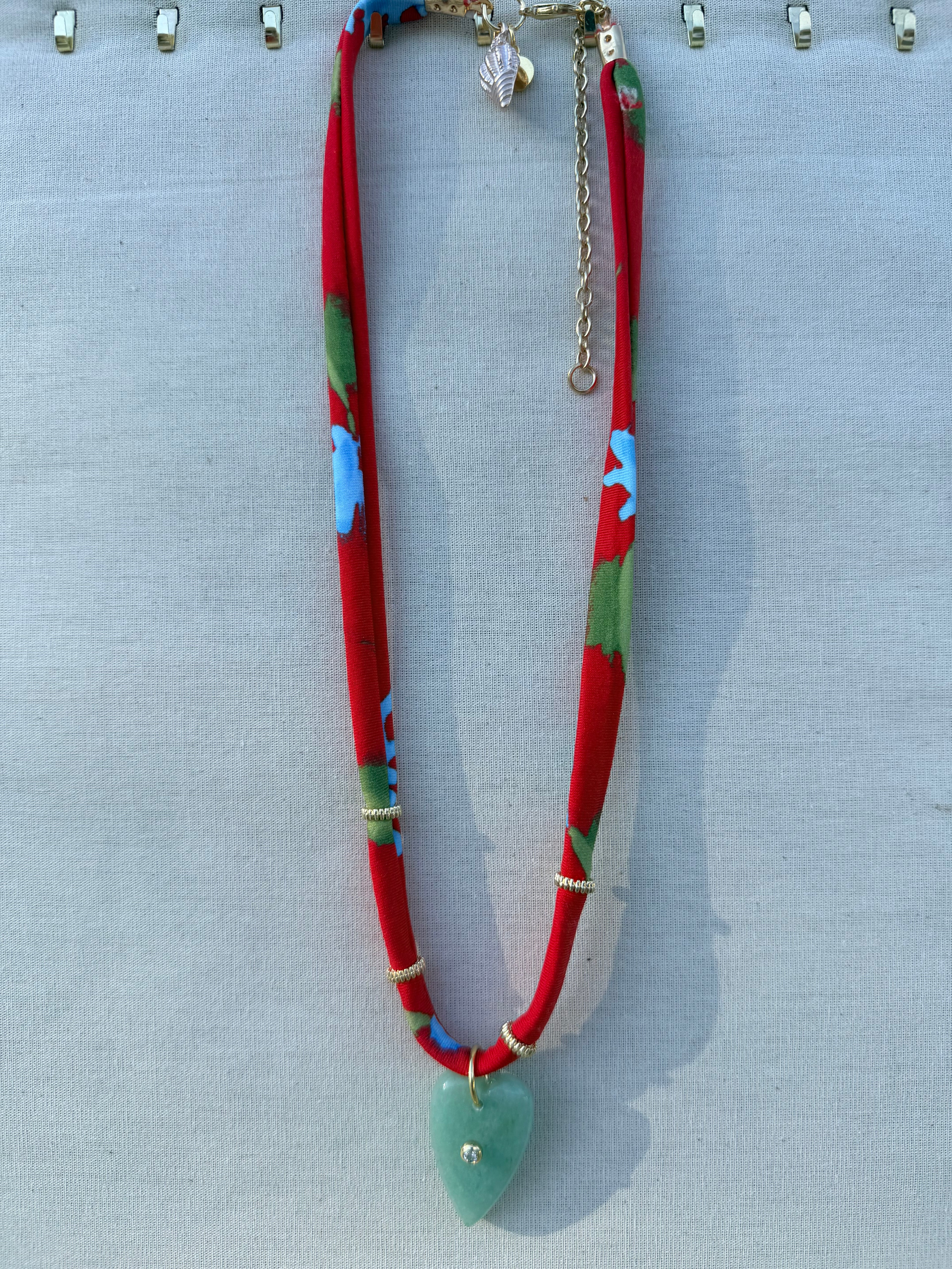 Vacation 'Shelley' - Sea Green Heart Charm