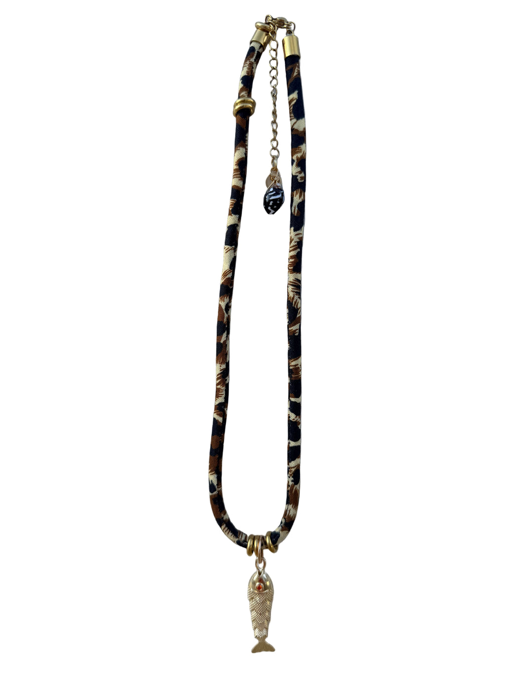 Leopard Print 'Shelley' w/ Fish