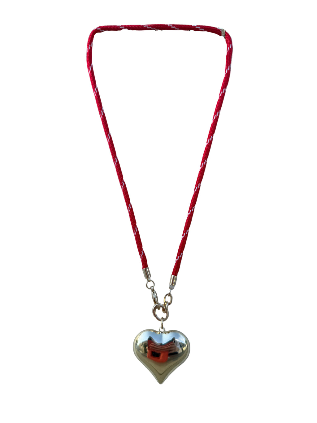 Red Cord 'Shelley' - Puffy Gold Heart