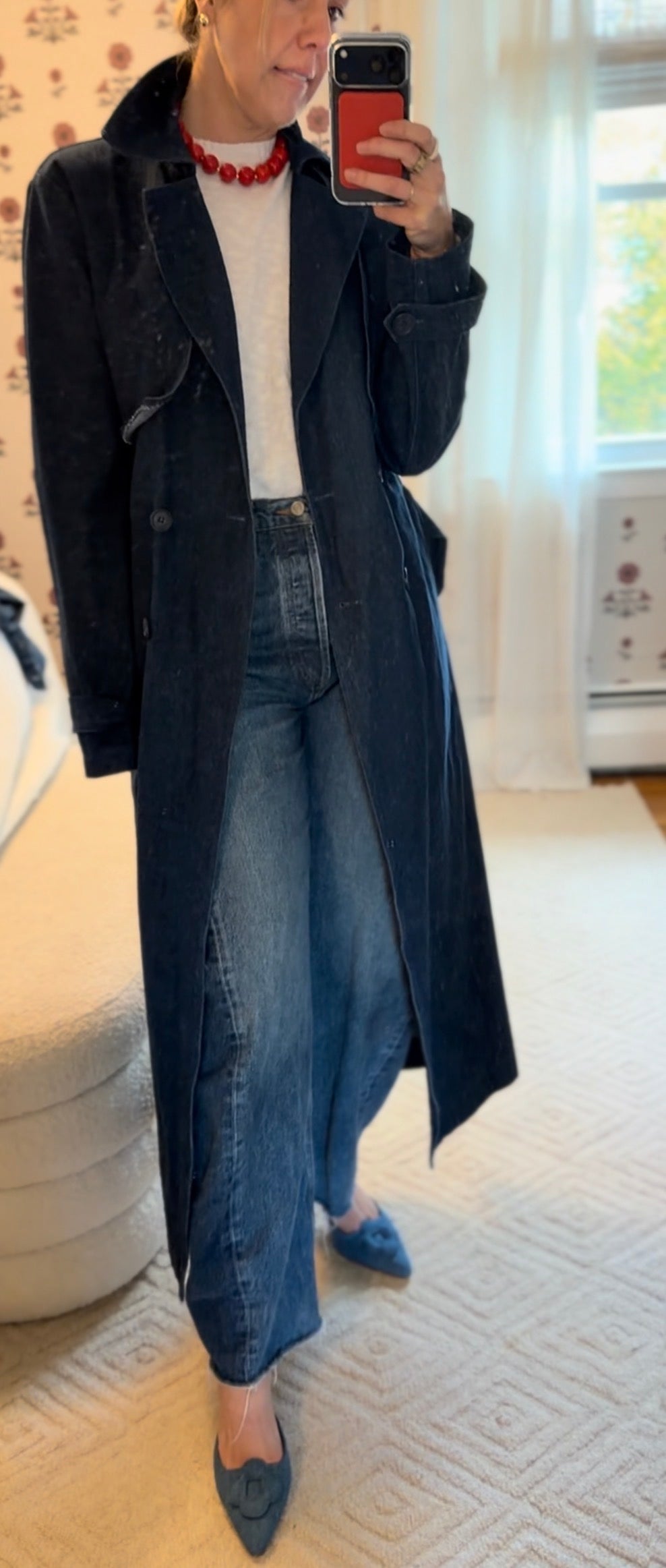 Sip Necklace - festive Red