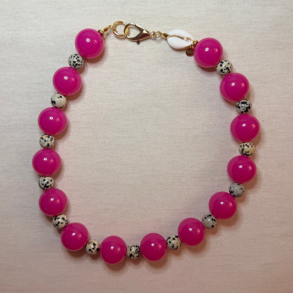 Sip Necklace - merry magenta